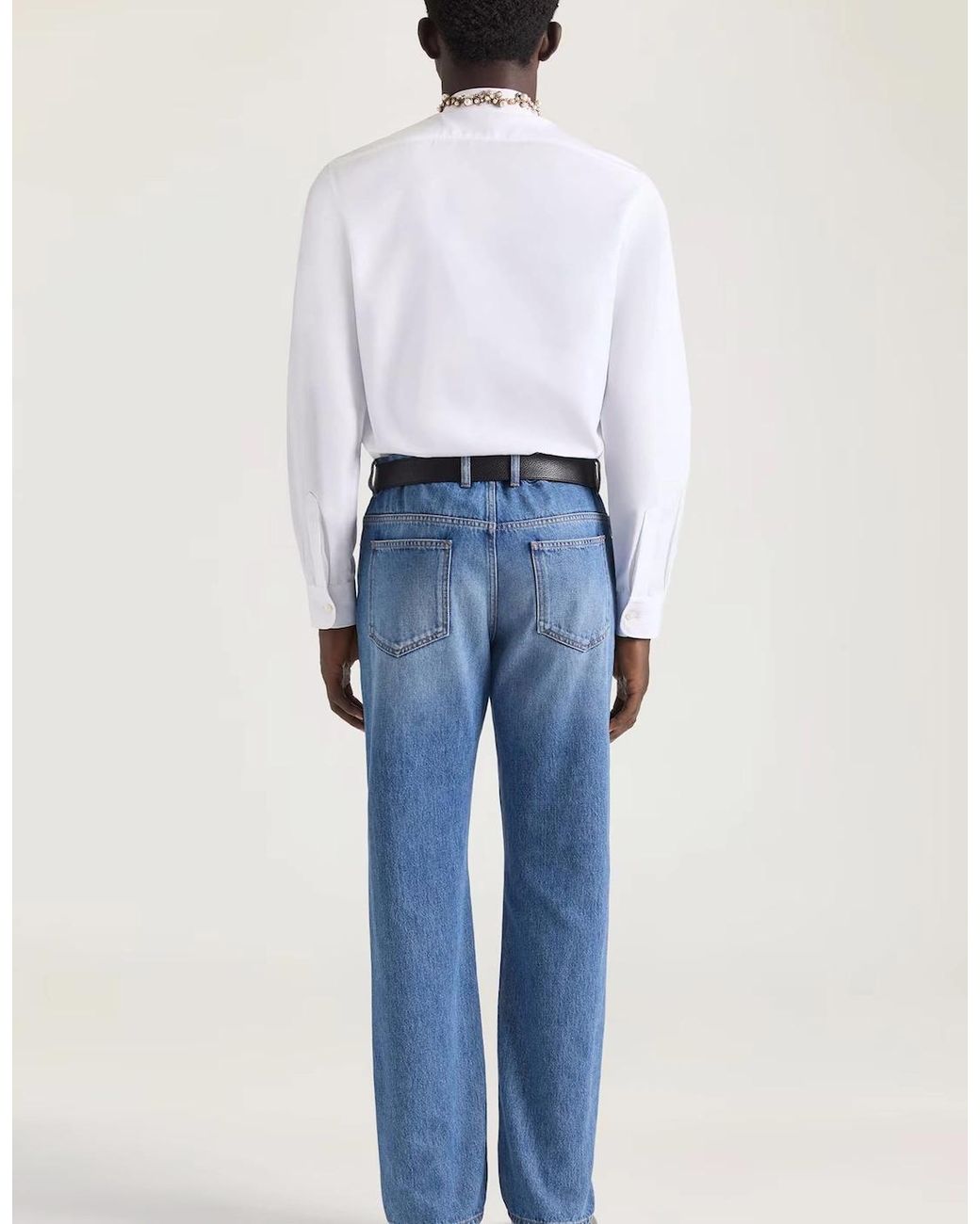 Givenchy Blue Vintage Wash Jeans for men