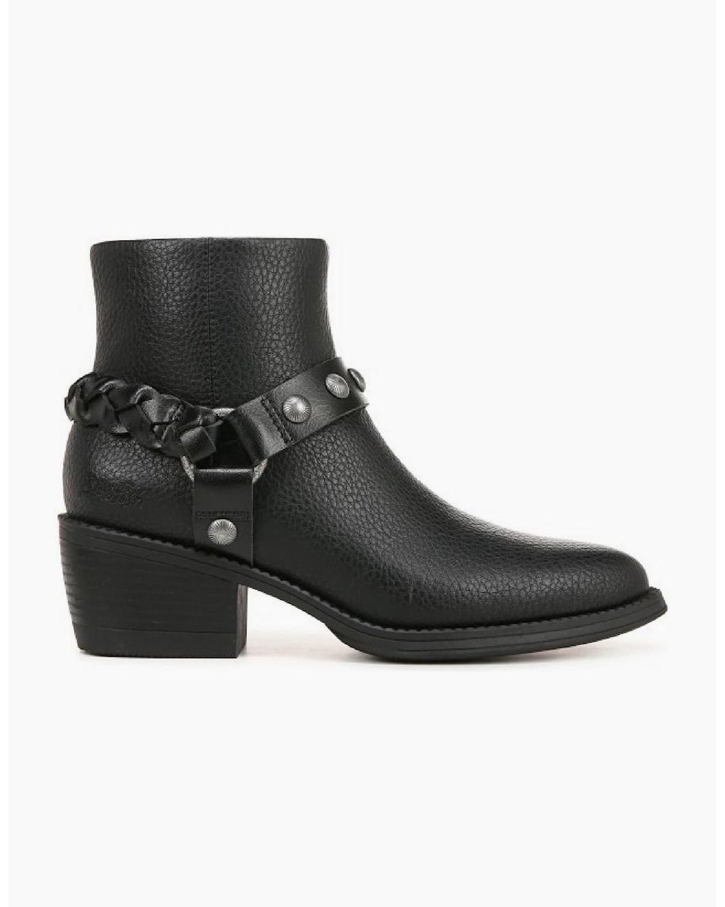Blowfish Black Roadtrip Wes Walking Boots With Side Zipper