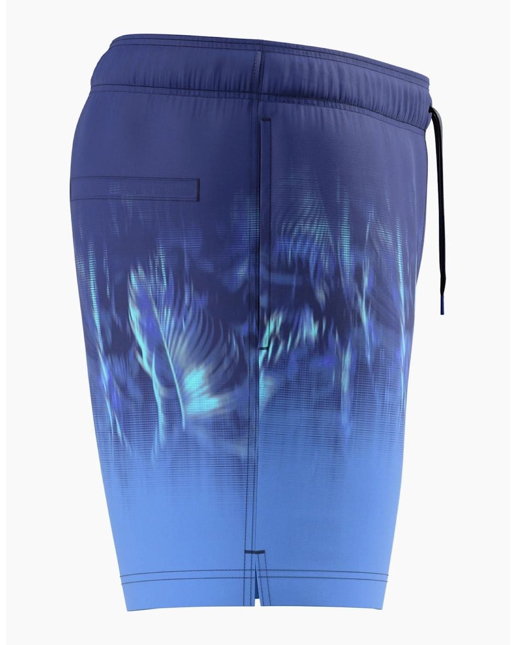 Speedo Blue Engineered Redondo Edge Palm Print Swim Shorts for men