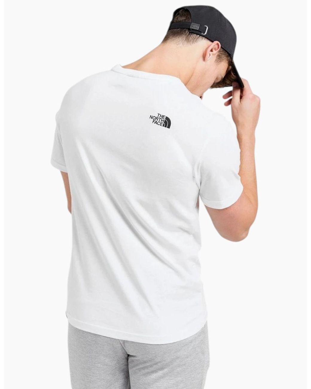 The North Face White T-Shirt T Shirt Simple Dome Sports Cotton Casual Crew Neck for men