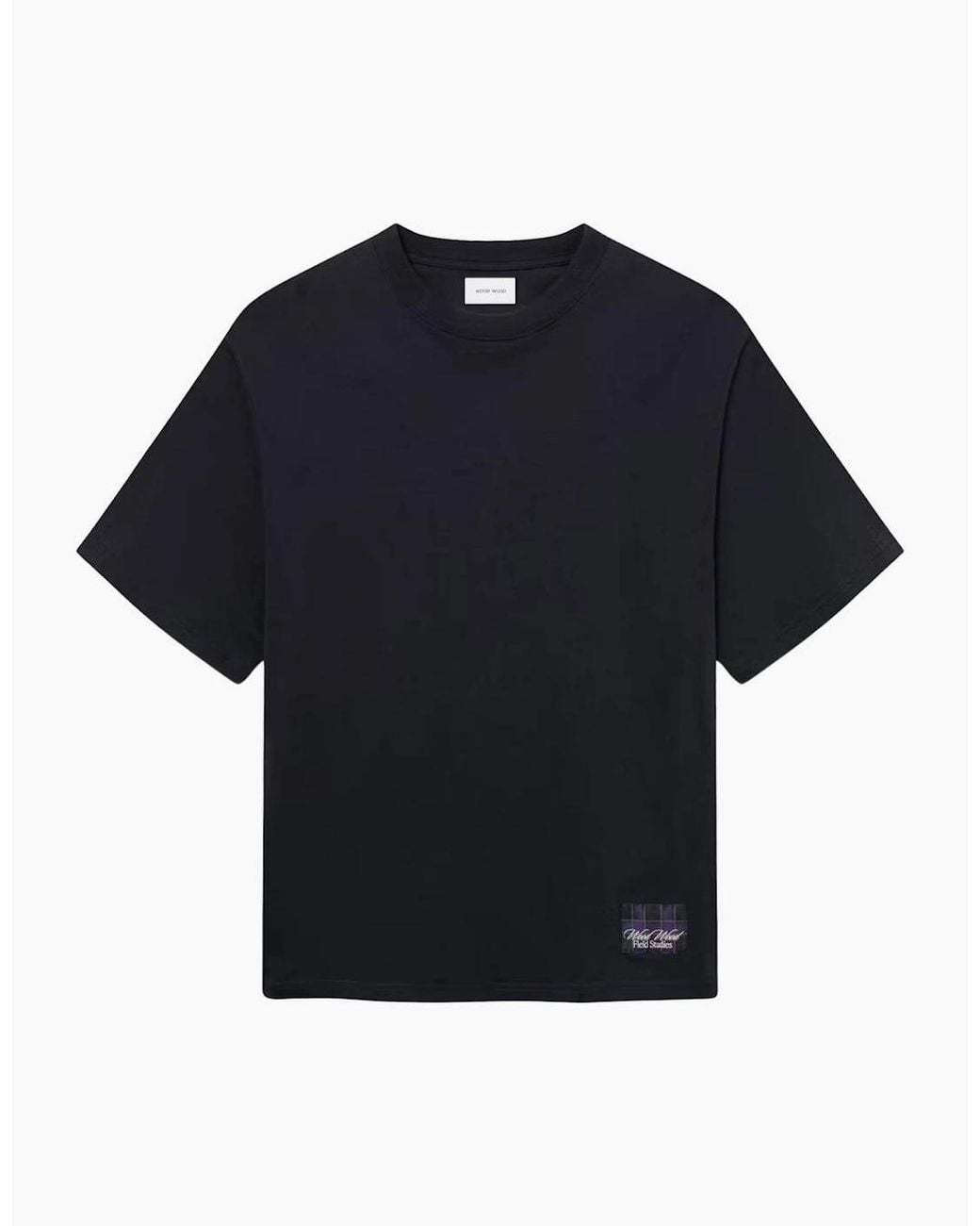 WOOD WOOD Blue Wwgary Field T-Shirt for men
