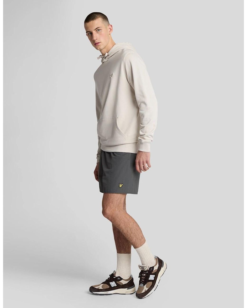 Lyle & Scott Natural Plain Swim Shorts for men