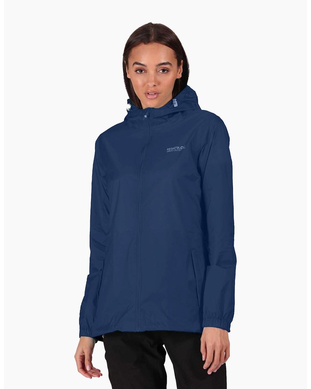 Regatta Blue Ladies Pack It Iii Waterproof Jacket