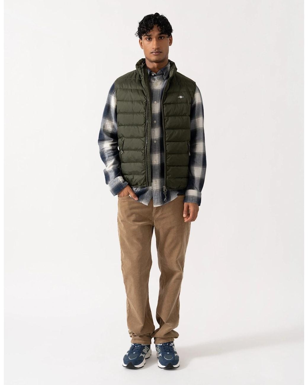Gant Green Light Down Shield Logo Gilet for men