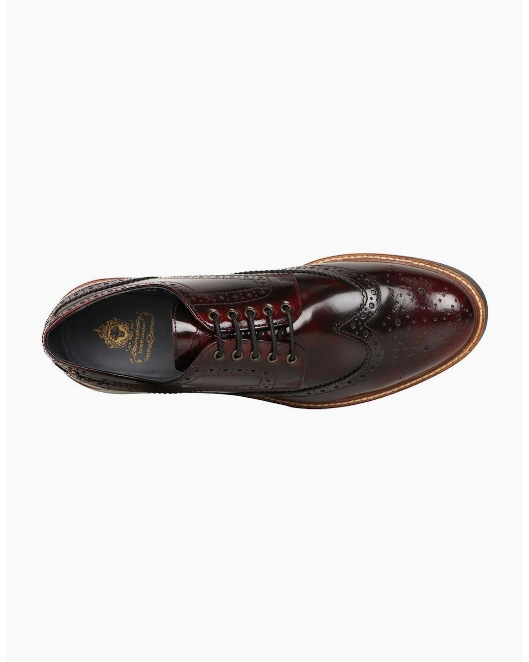Base London Brown Woburn Brogues for men