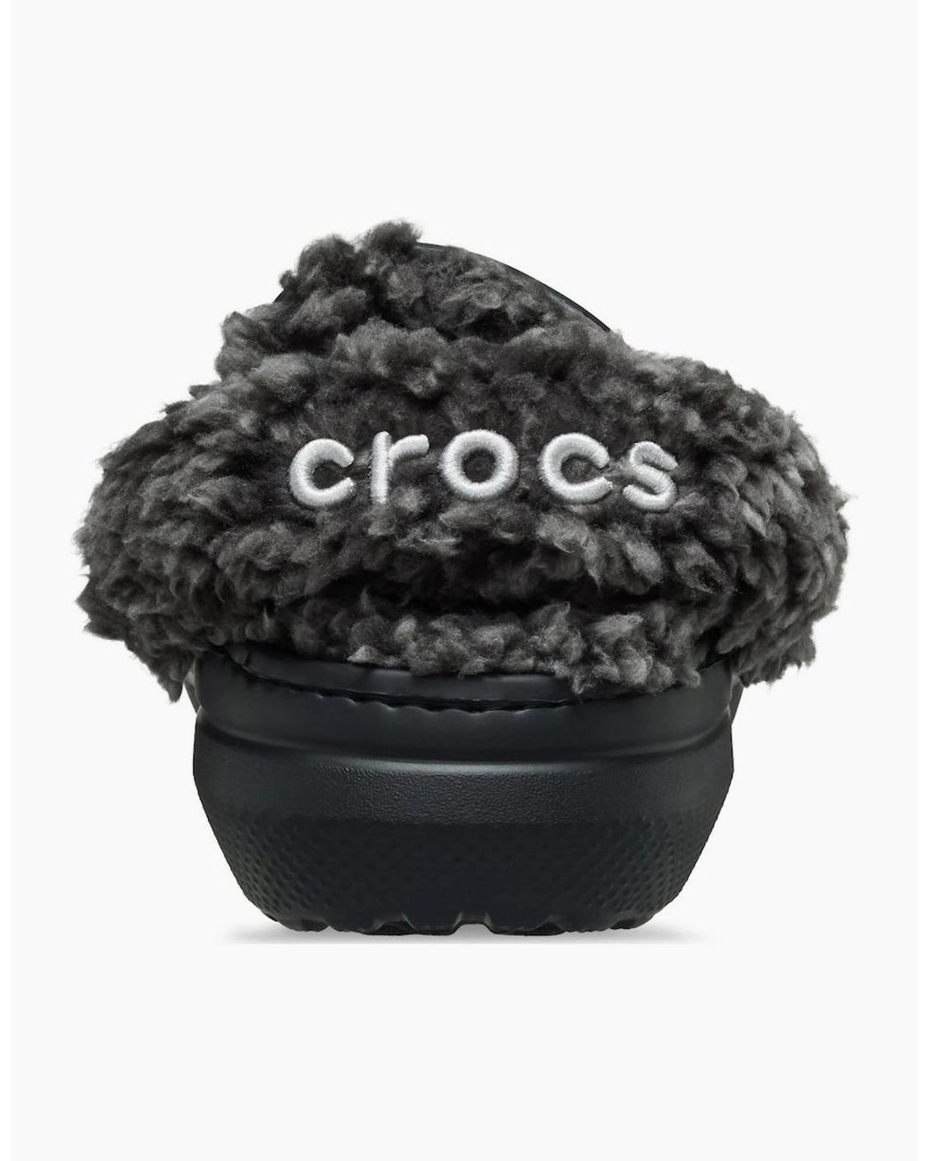 CROCSTM Black Classic Fleece Lined Thermoplastic Clogs for men