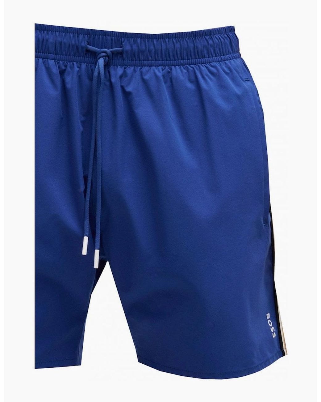 Boss Blue Iconic Swim Shorts for men