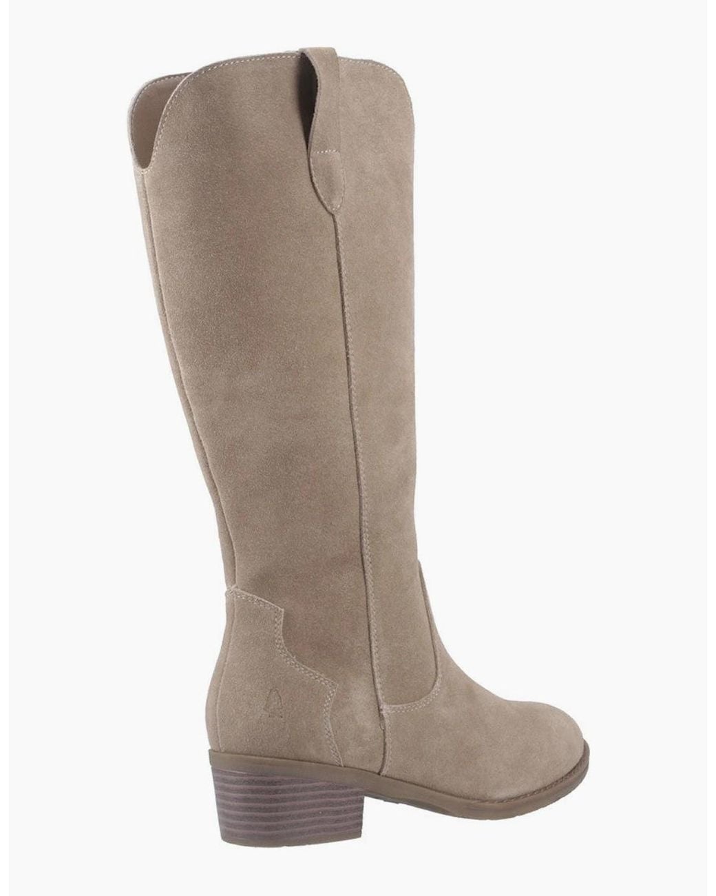 Hush Puppies Brown Isabella Long Boot Cowboy & Western Boots Taupe