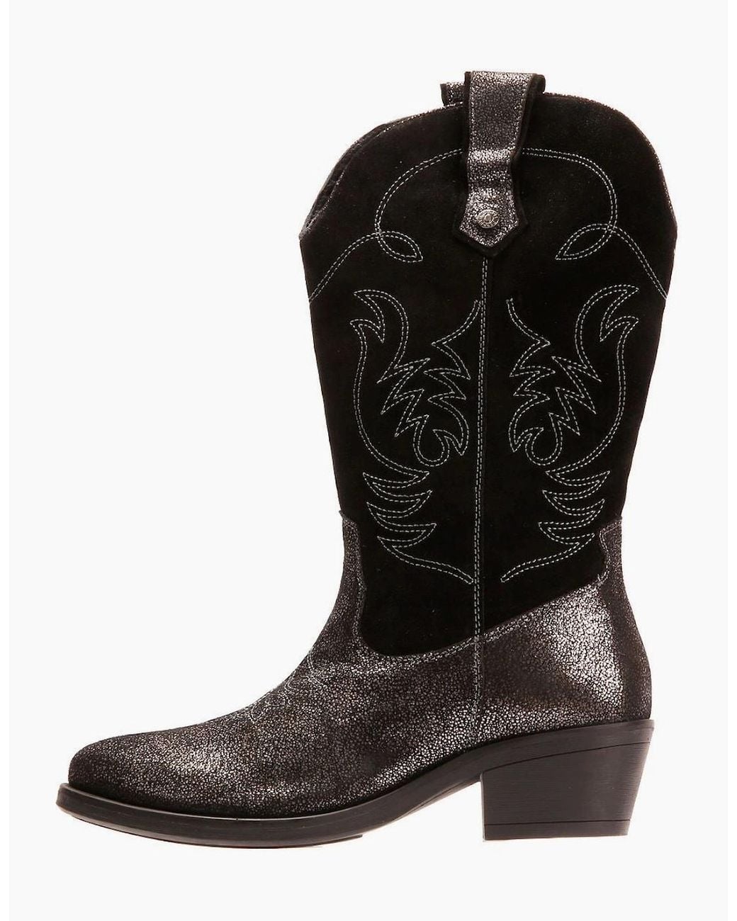 Osprey Black London The Louisiana Leather /Gunmetal Boots