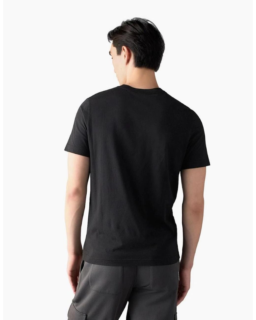 Moose Knuckles Black Icebreak Logo T-Shirt 292 for men