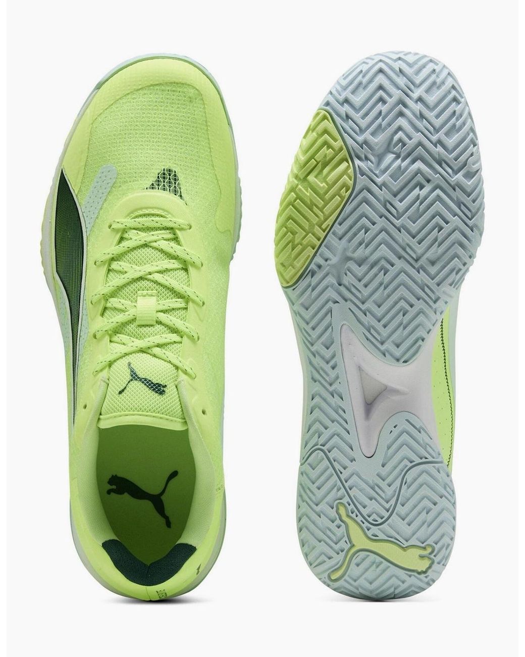 PUMA Green Accelerate Turbo 4 Handball Trainers for men