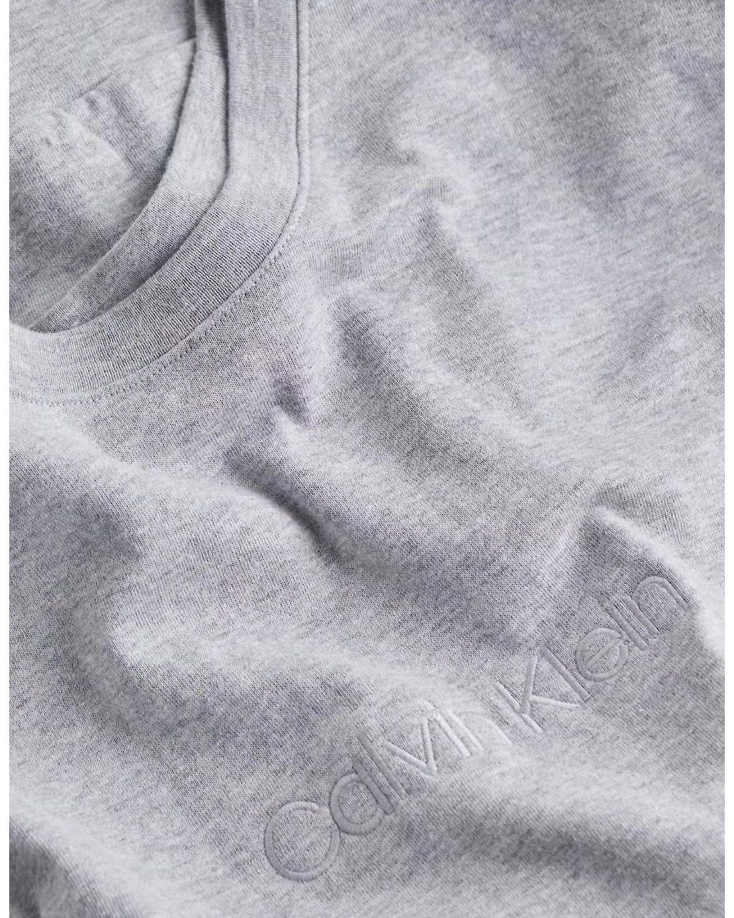 Calvin Klein Gray Modern Terry Sweatshirt, Heather for men