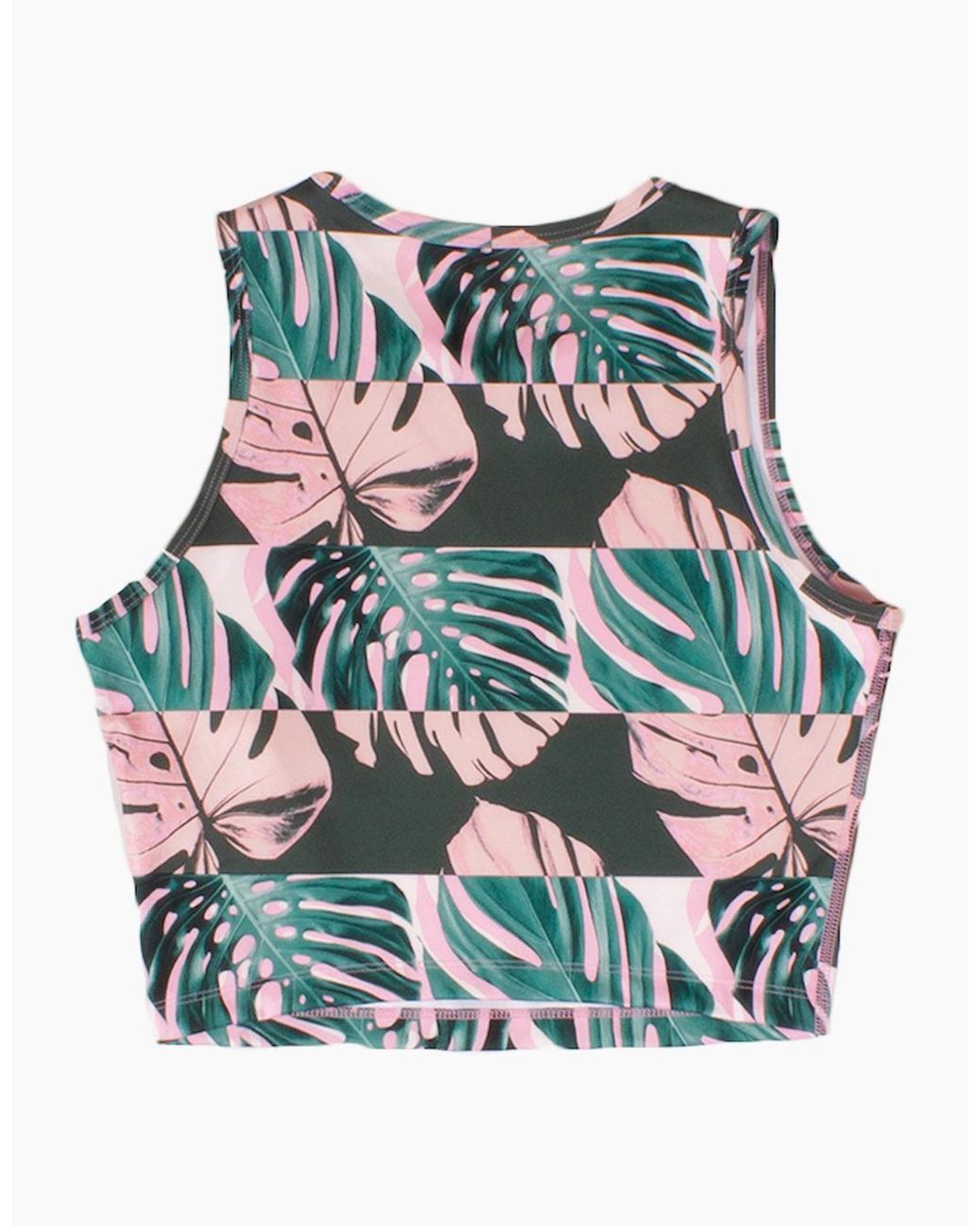 Nike Blue Tropical Crop Vest