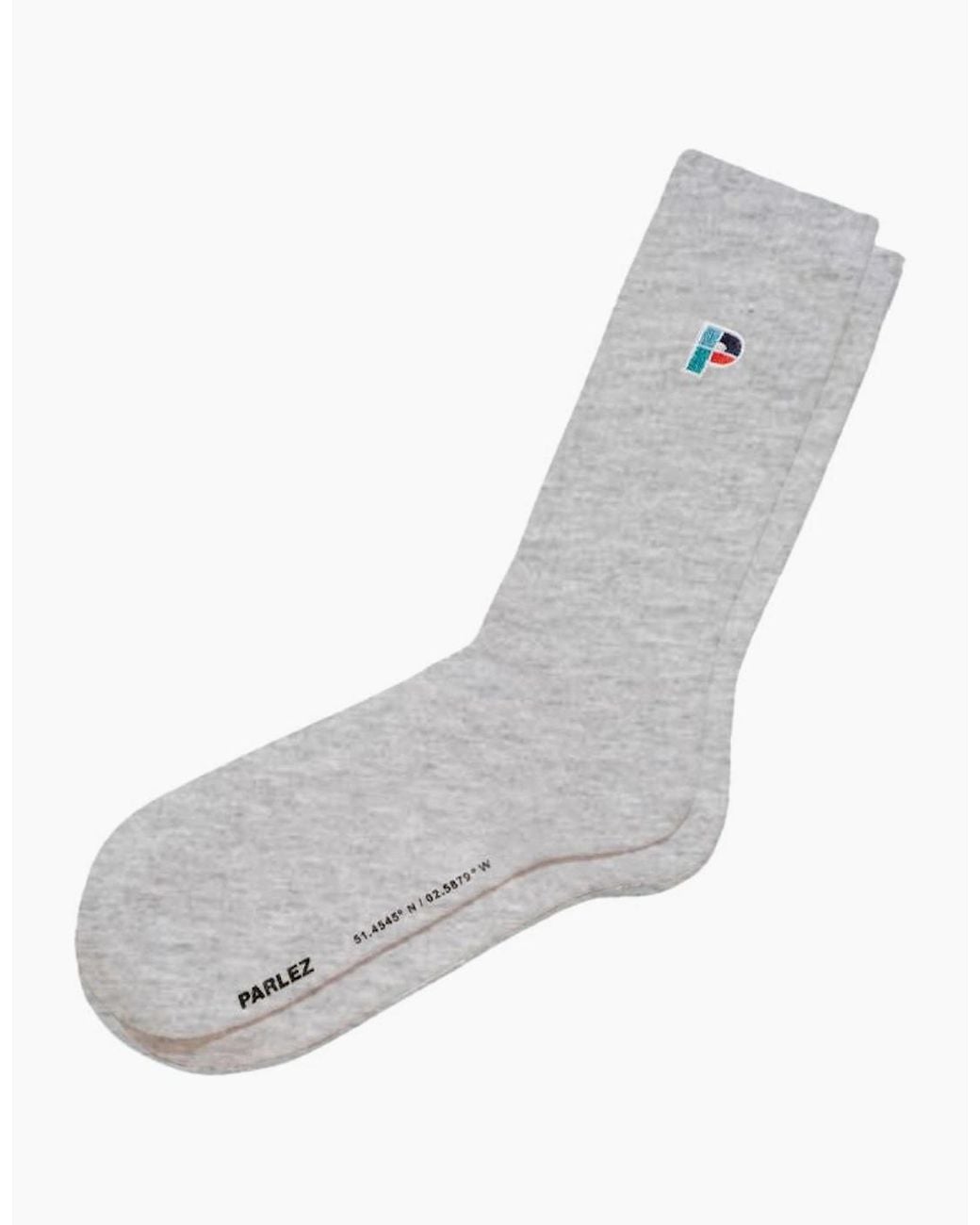Parlez Gray Lewis Heather Socks for men