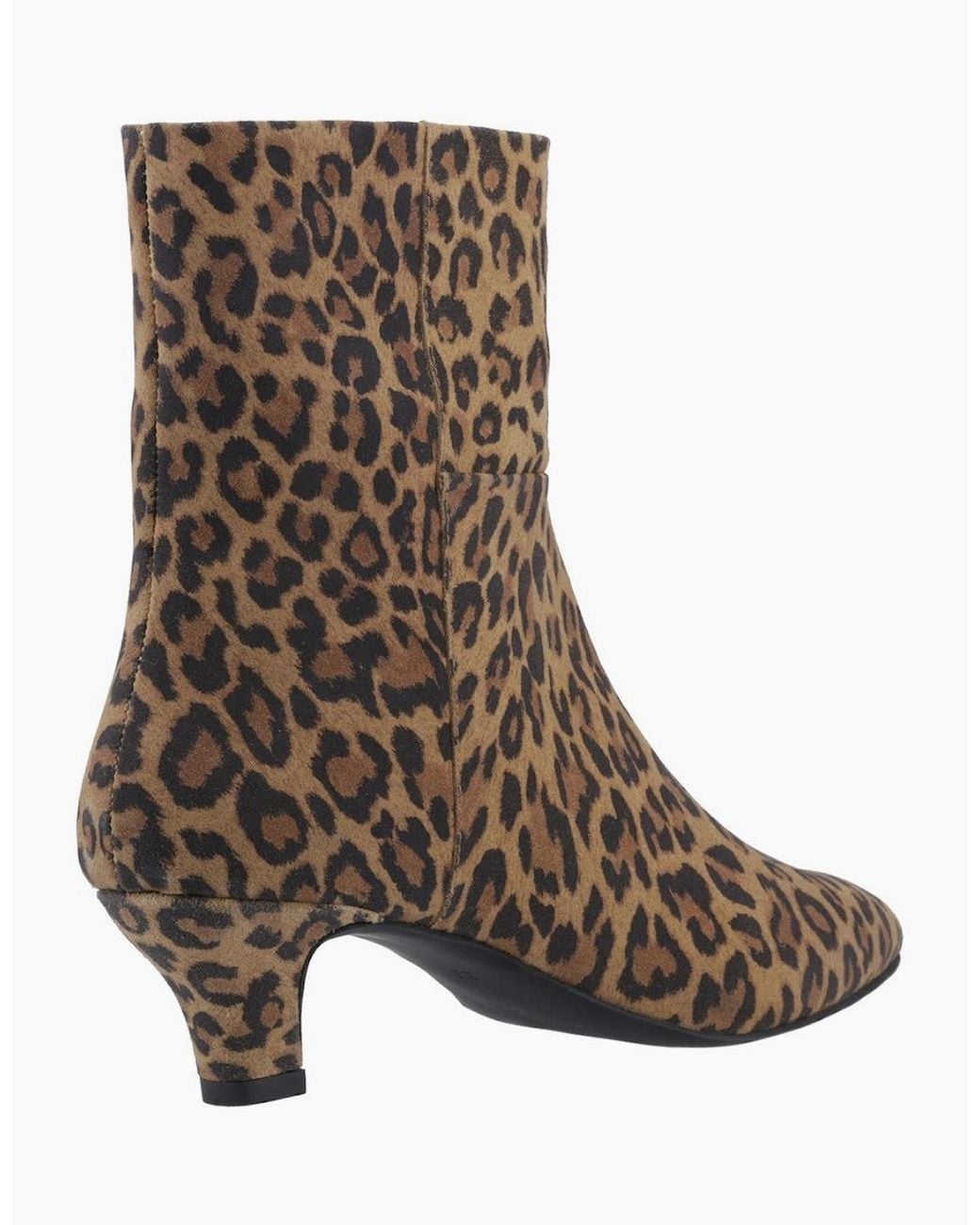 Hush Puppies Brown Nahla Kitten Heel Boot Ankle Boots Tan