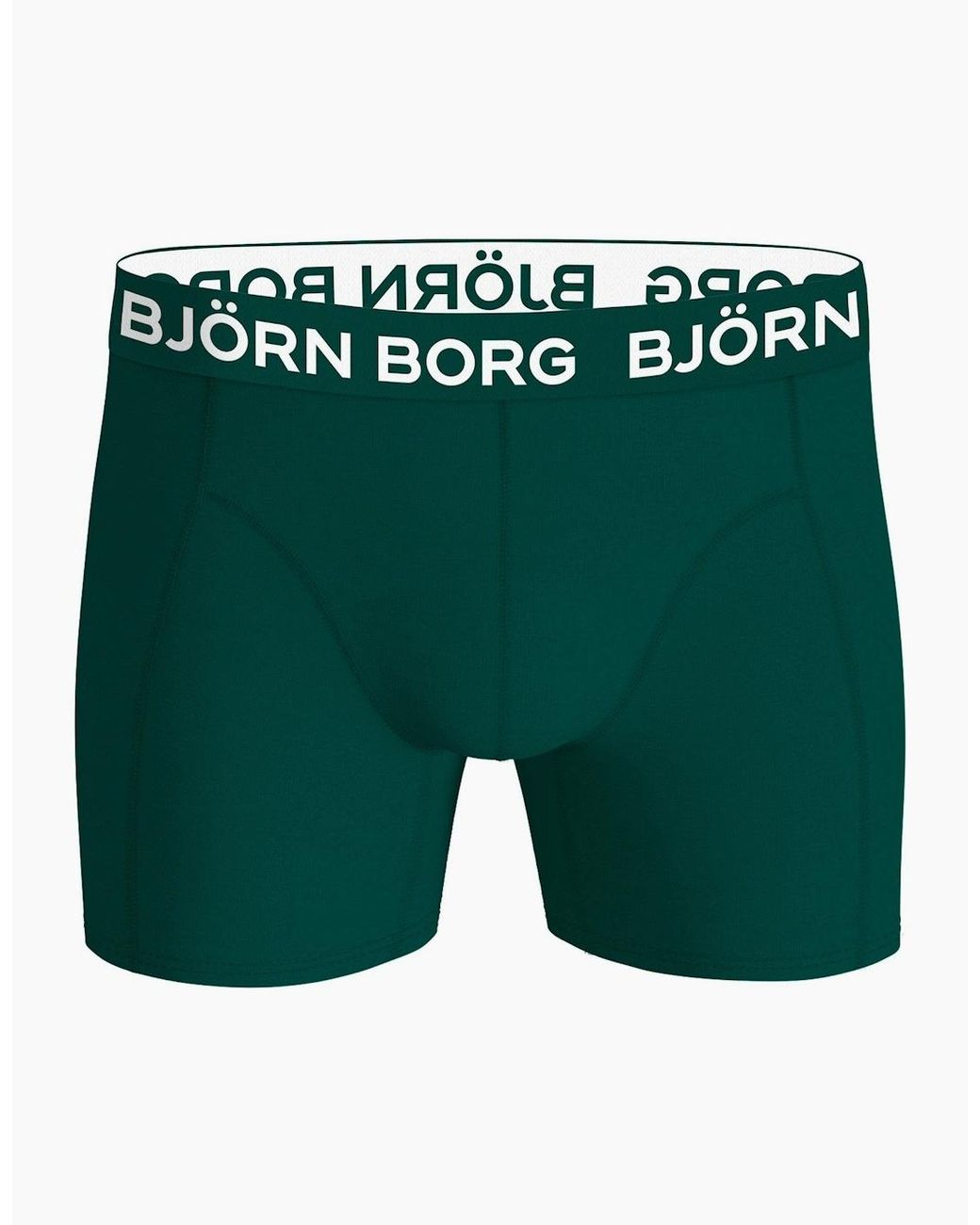 Björn Borg Green 2-Pack Leaf Silhouette Bamboo Boxer Briefs for men