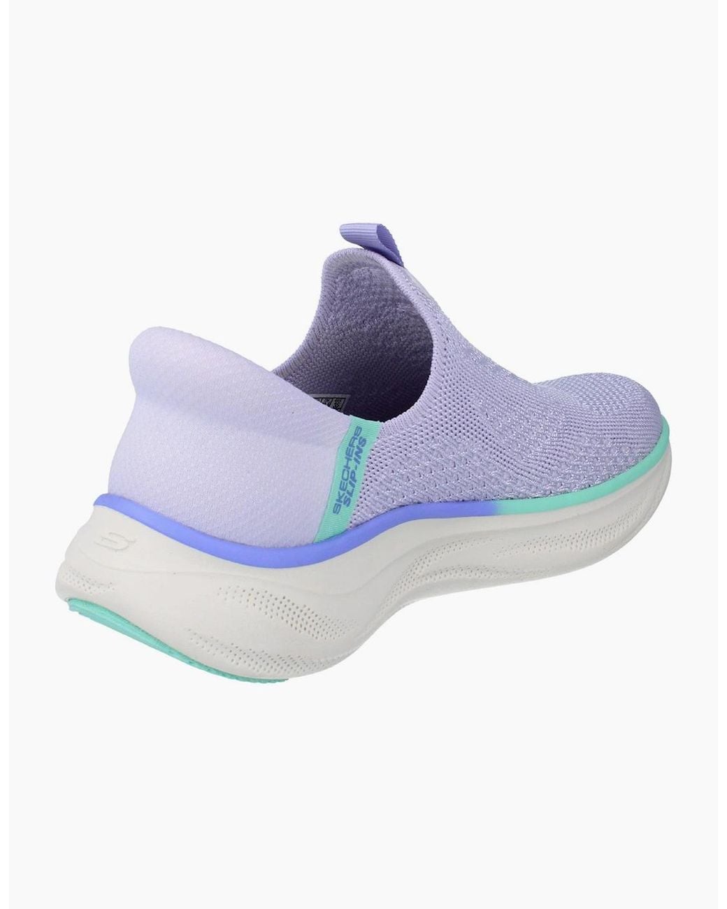 Skechers Blue Hands Free Slips Ins Skech Cloud Dreamy Hues Trainers 150564 Shoes Lvaq