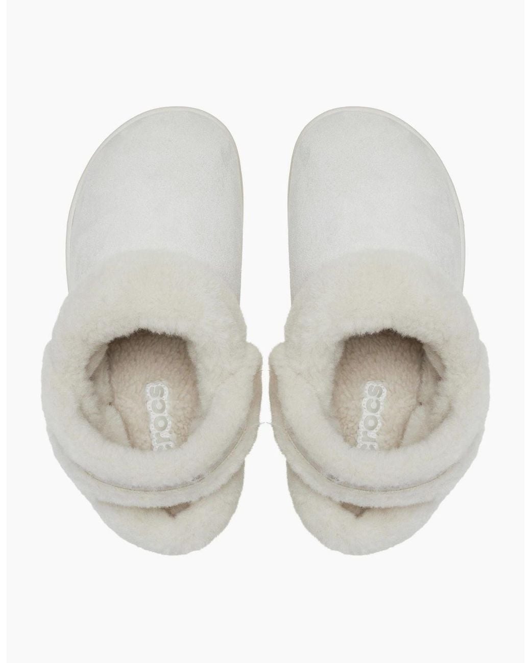 CROCSTM Gray Unfurgettable Vegan Suede Polyester Cocoa Clogs