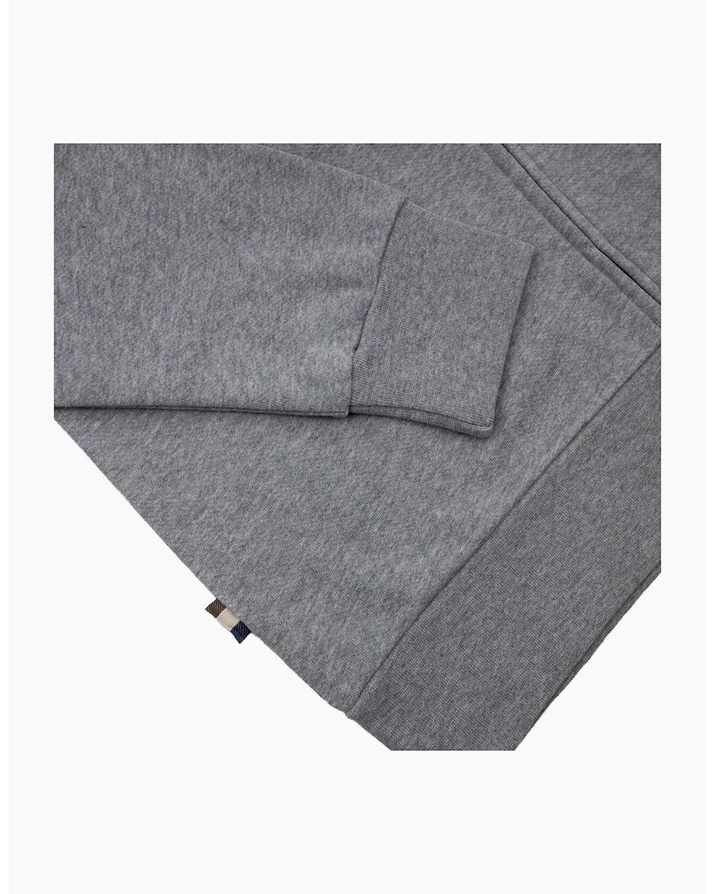 Aquascutum Gray Cc Shoulder 1/4 Zip Sweatshirt Light Melange 05 for men