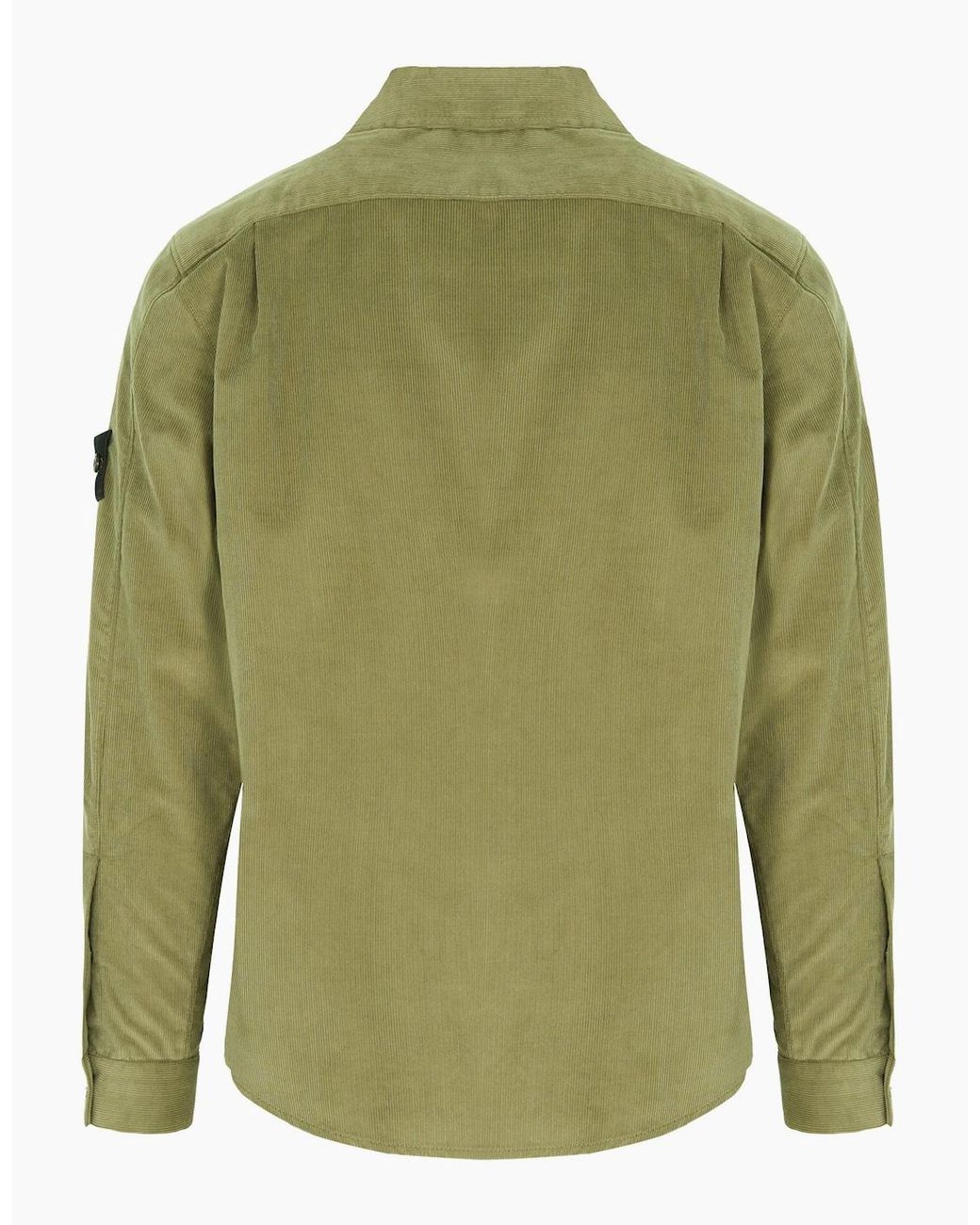 Stone Island Green Corduory 1200042 Shirt Khaki for men