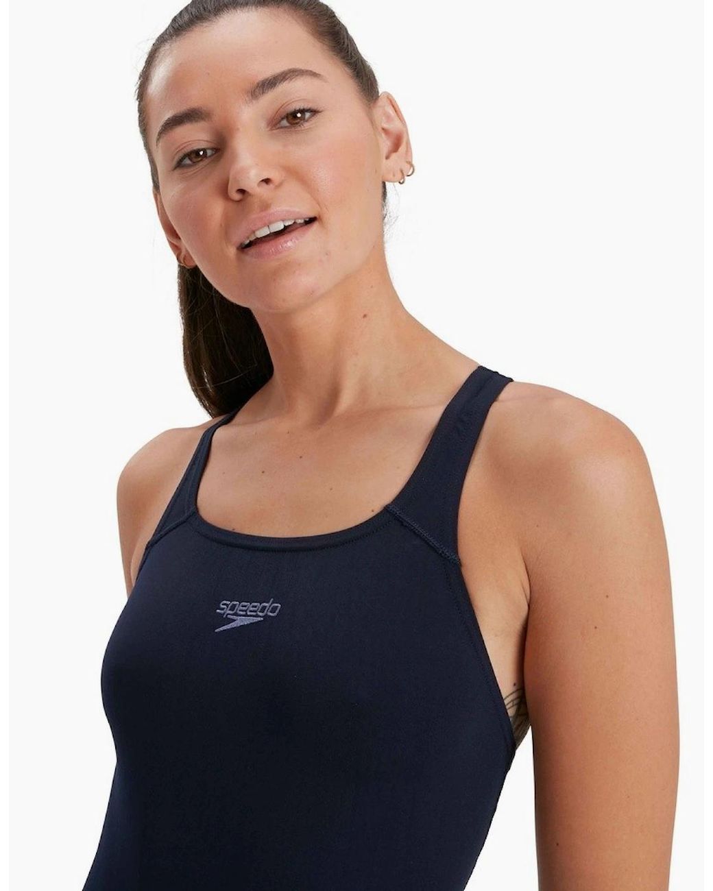 Speedo Blue Ladies Medalist Eco Endurance+ One Piece Swimsuit