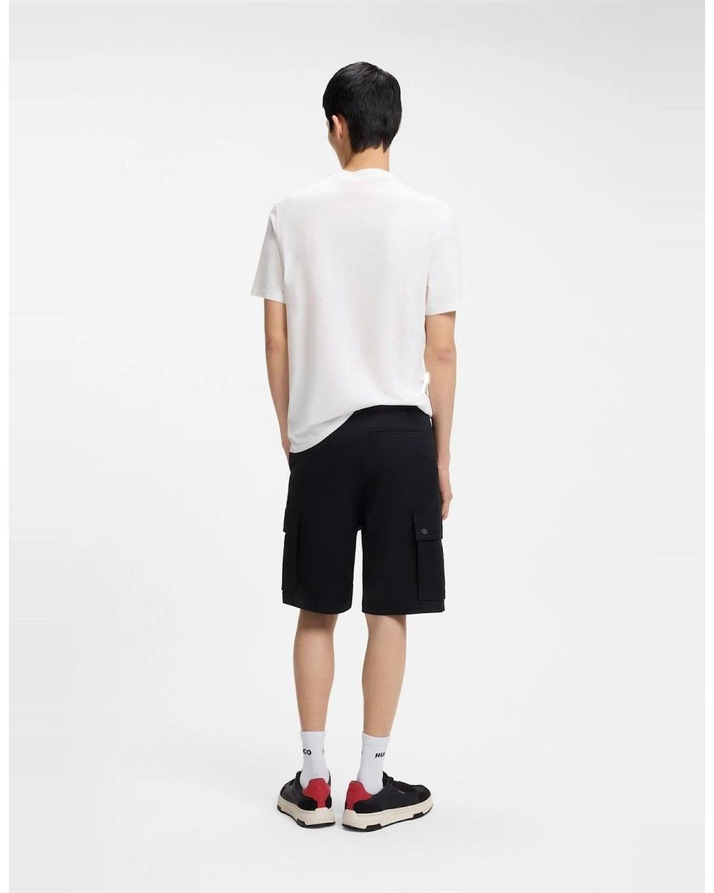 Boss White Graphic Crew Neck Short Sleeve Regular Fit T-Shirt for men