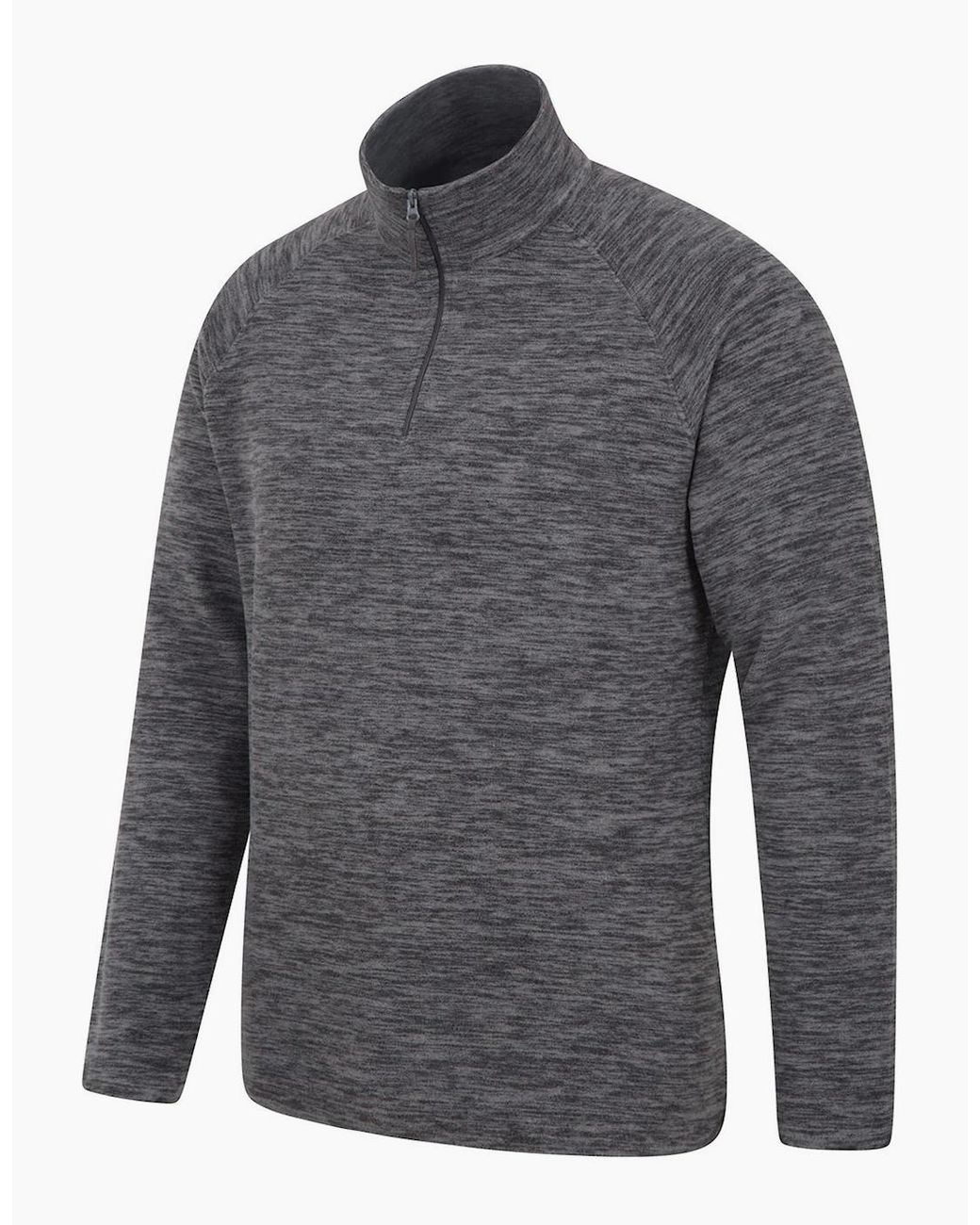 Mountain Warehouse Gray Snowdon Ii Fleece Top for men