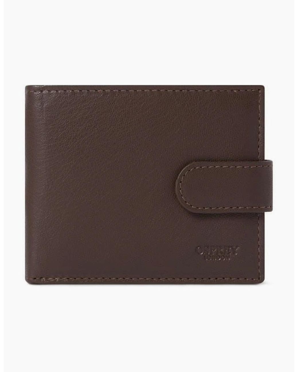 Osprey Brown Wesley Popper Wallet for men