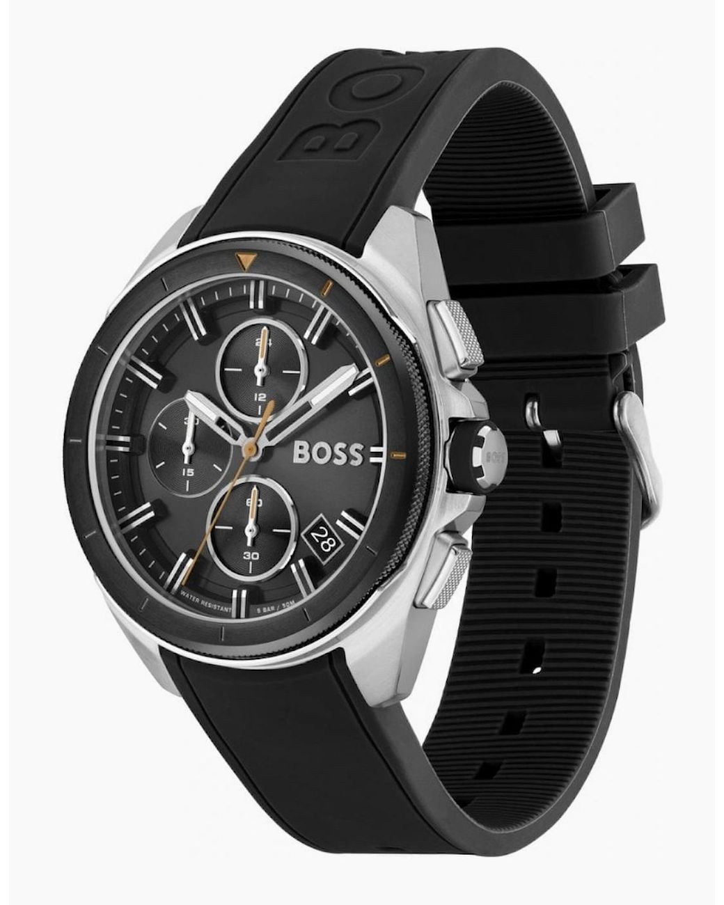 Boss Black Volane Rubber Strap Watch for men