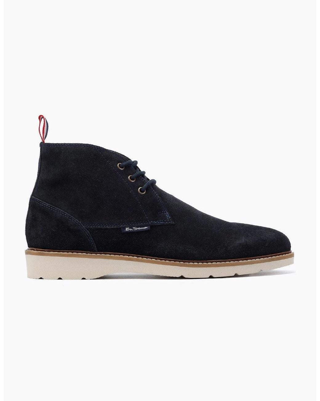 Ben Sherman Blue Hampton Suede Boots for men