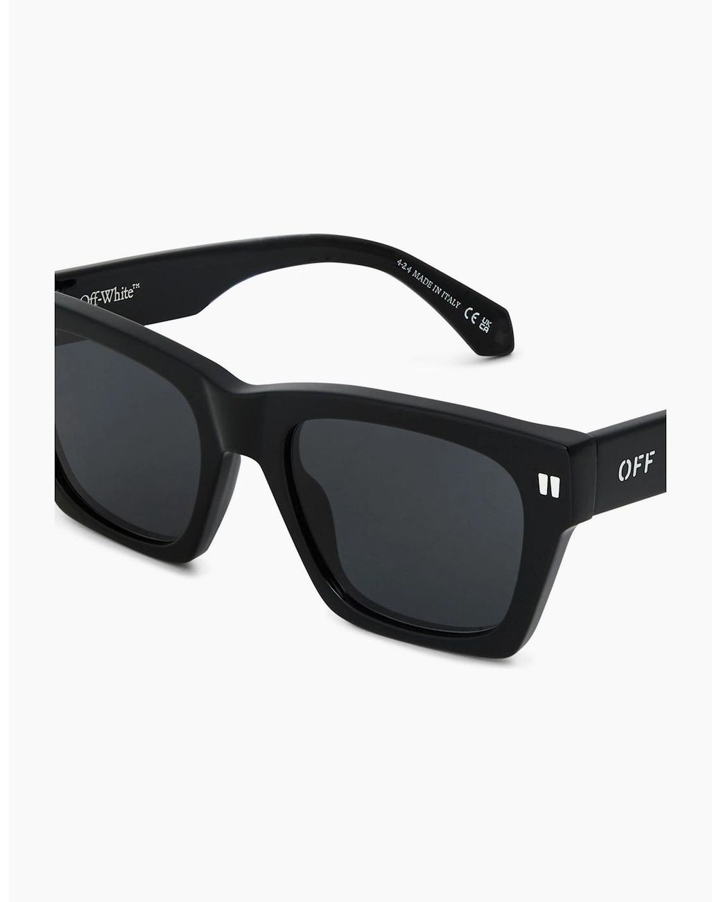 Off-White c/o Virgil Abloh Black Off Valdez Sunglasses for men