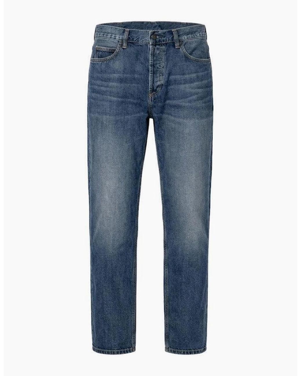 Carhartt Blue Marlow Pant Edgewood Denim Dark Used Wash for men