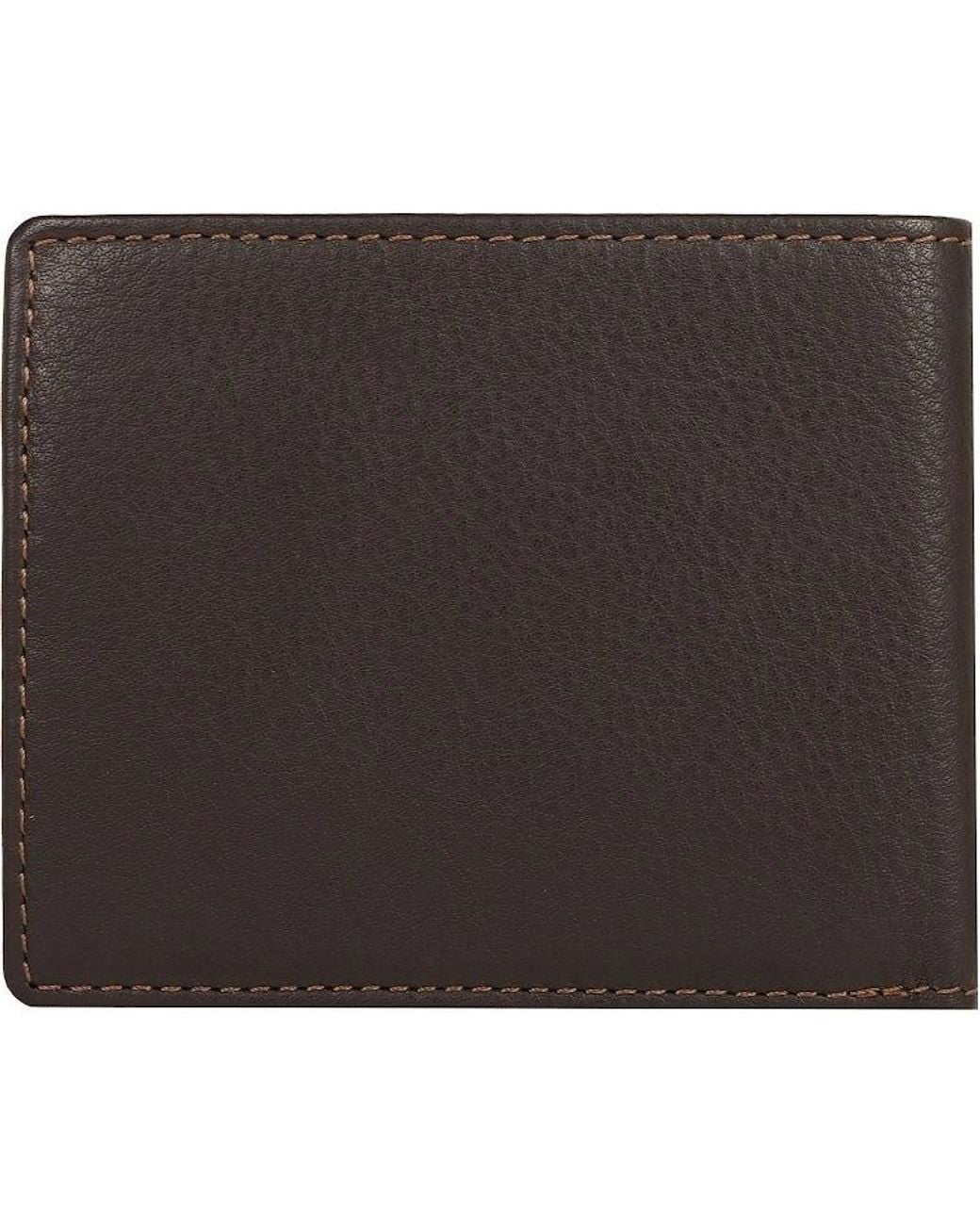 Lakeland Leather Black Stitch Bi Fold Wallet
