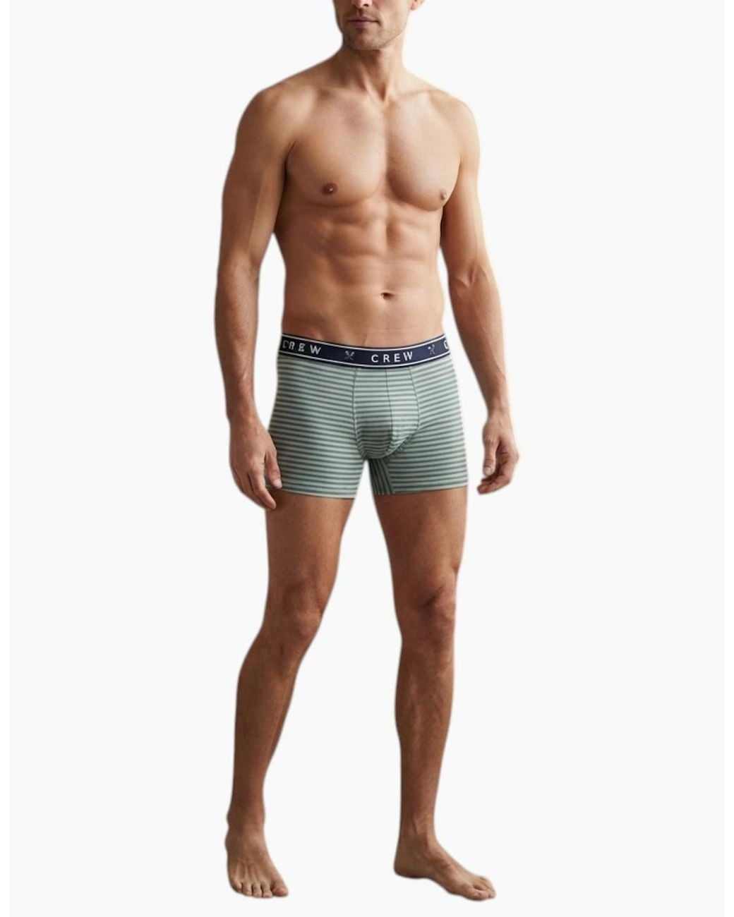 Crew Blue Boxer Assorted 3Pack Cotton Underwear for men