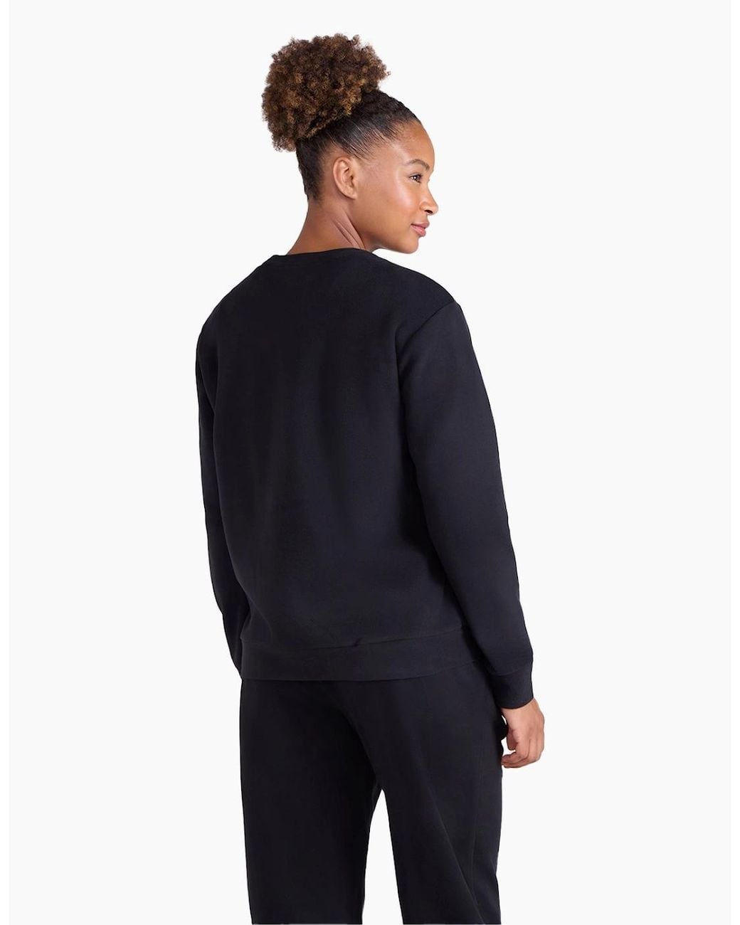 Mountain Warehouse Black Ladies Strath Melange Supersoft Sweatshirt