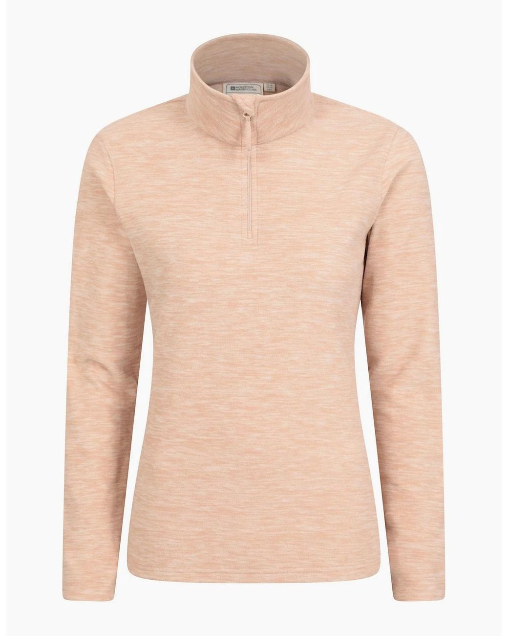 Mountain Warehouse Natural Ladies Snowdon Melange Fleece Top