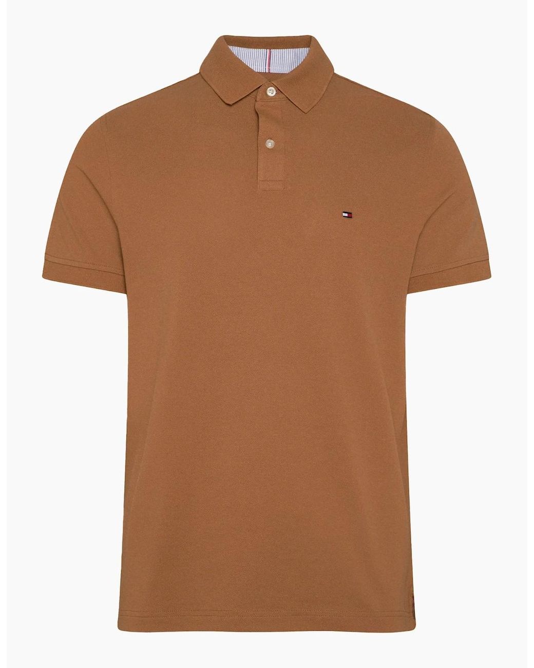 Tommy Hilfiger Brown Polo Shirts Golf Top