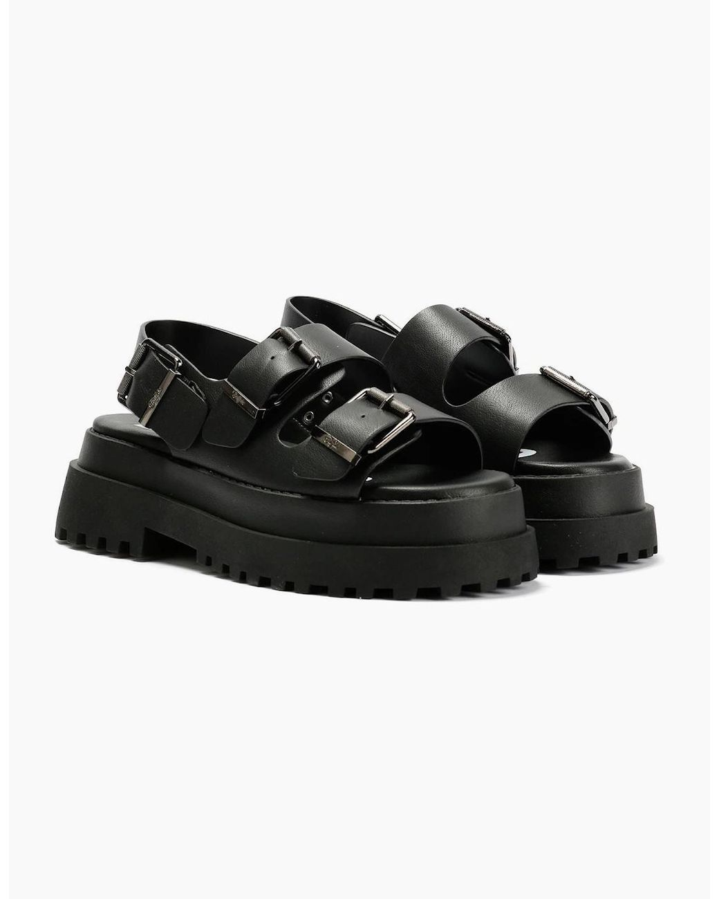 Buffalo Black Pluto Ari Sandals
