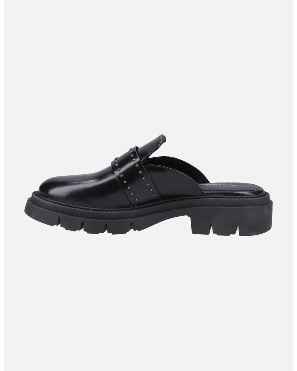 Hush Puppies Black Nicole Studded Mule Slip On Shoes