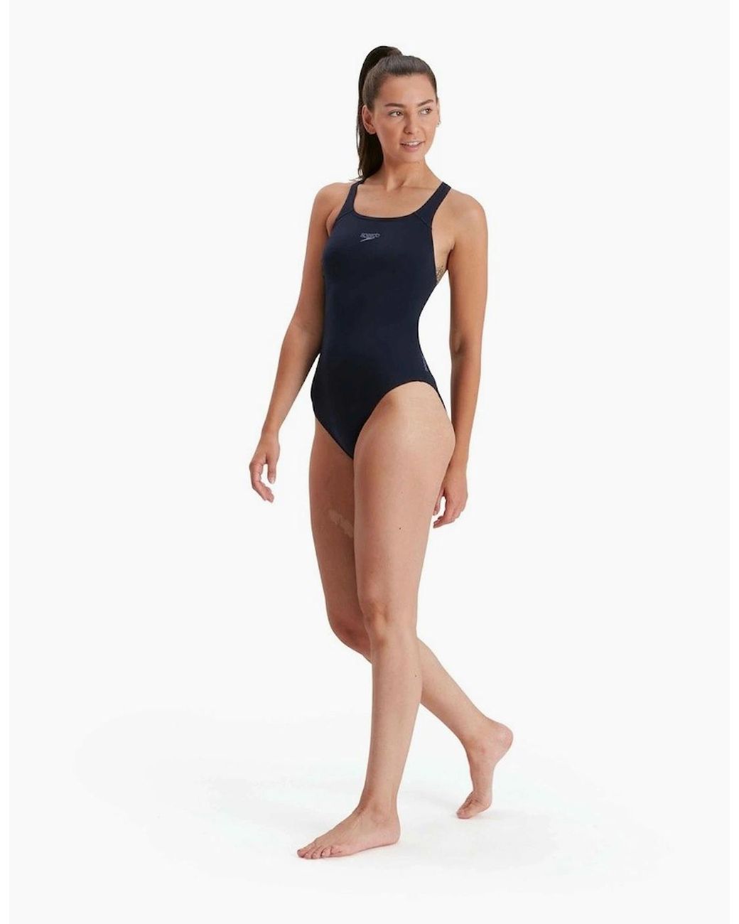 Speedo Blue Ladies Medalist Eco Endurance+ One Piece Swimsuit