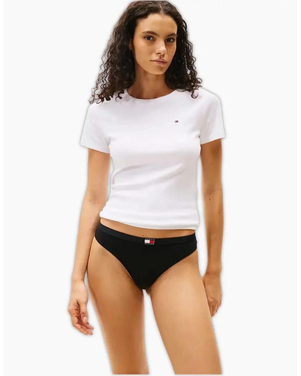 Tommy Hilfiger Black 5-Pack Th Essentials Thongs