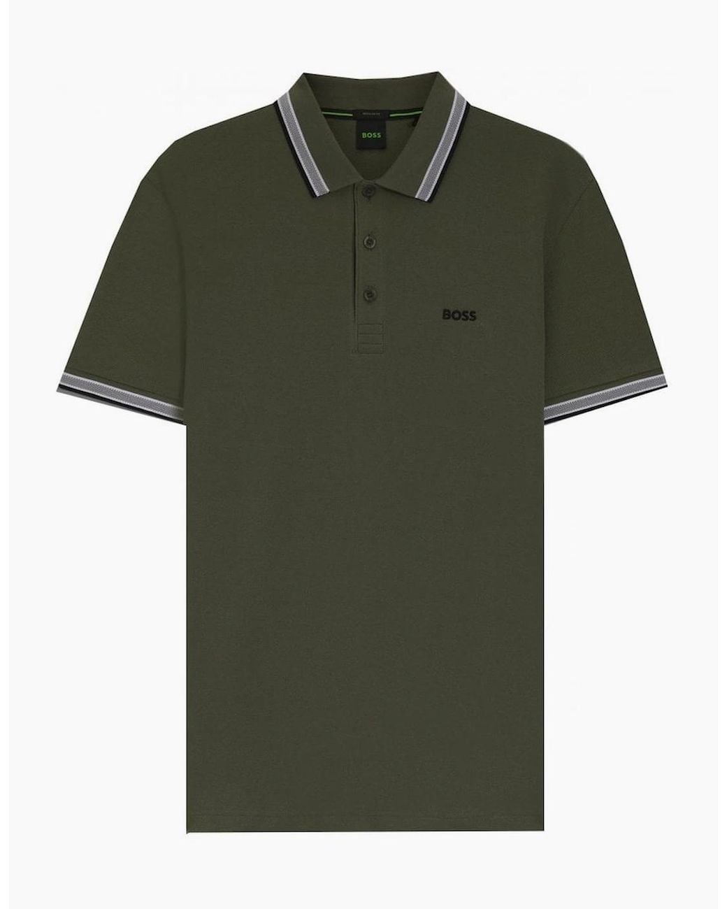 Boss Green Khaki Paddy Polo Shirt for men