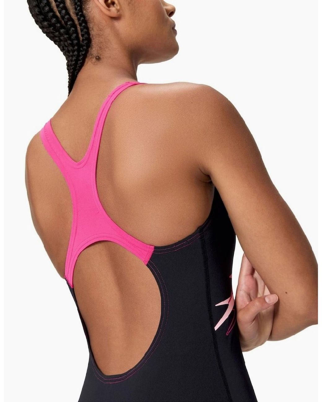 Speedo Blue Ladies Medley Logo One Piece Swimsuit