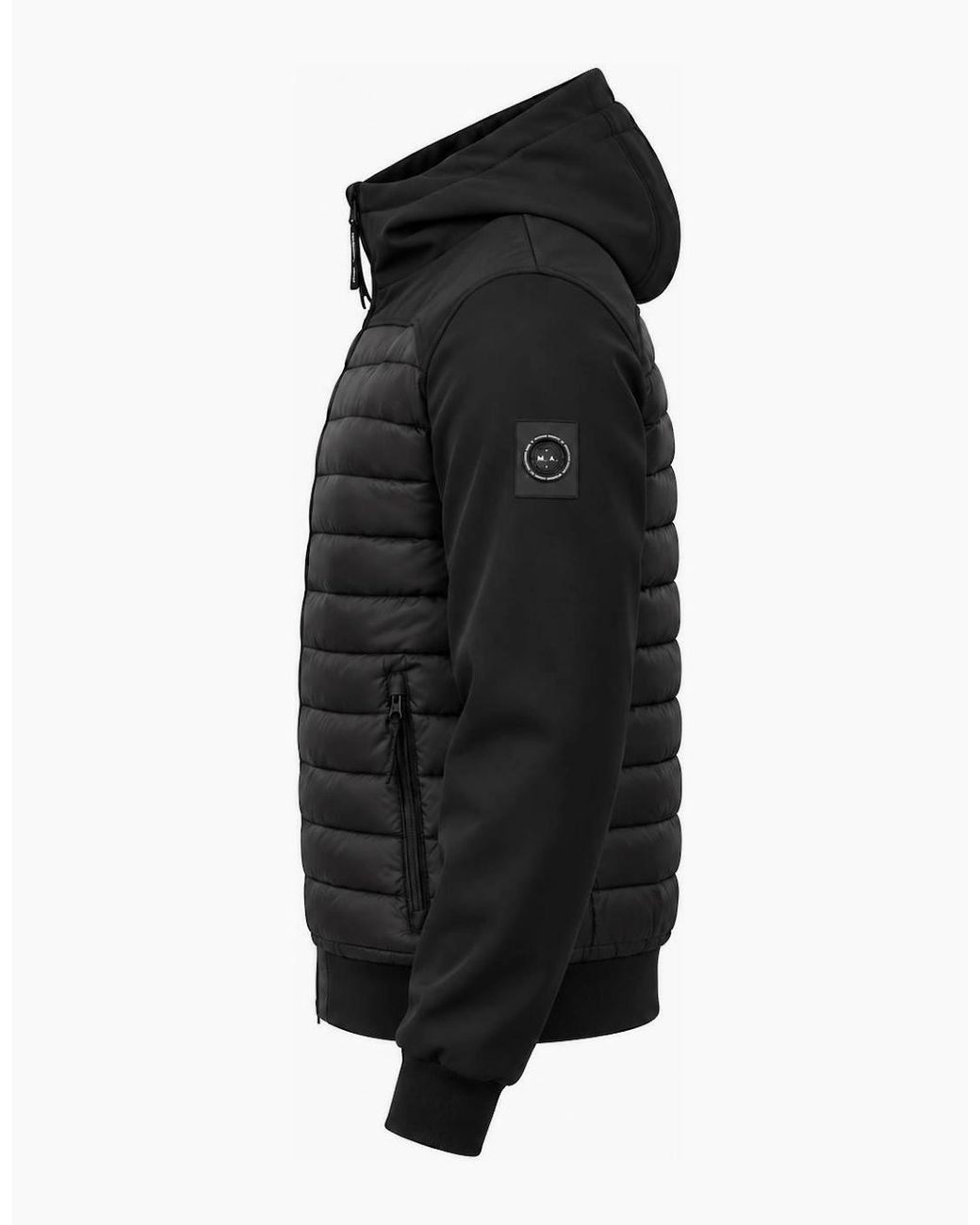 Marshall Artist Black Avondale Hybrid Jacket for men