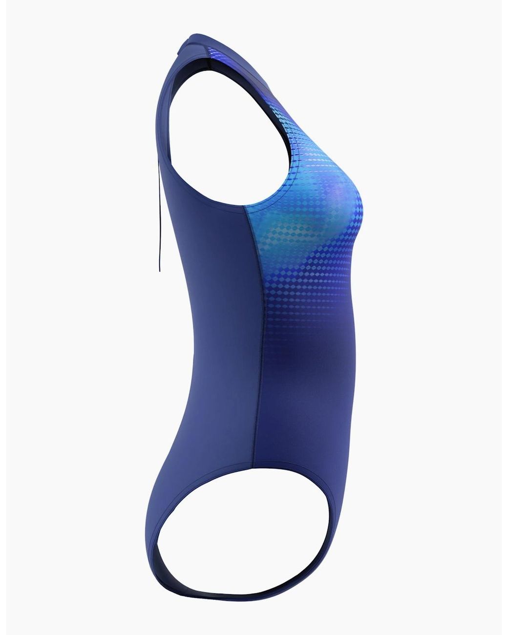 Speedo Blue Ladies Hydrasuit Printed One Piece Swimsuit