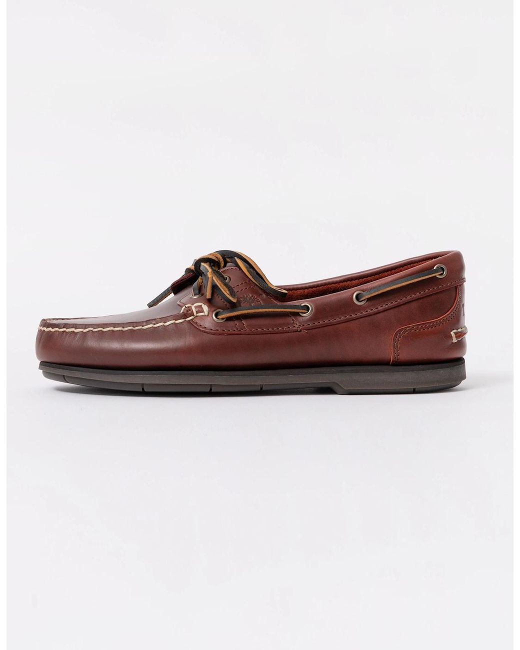 Timberland Brown Classic 2-Eye Leather Boat Shoe for men