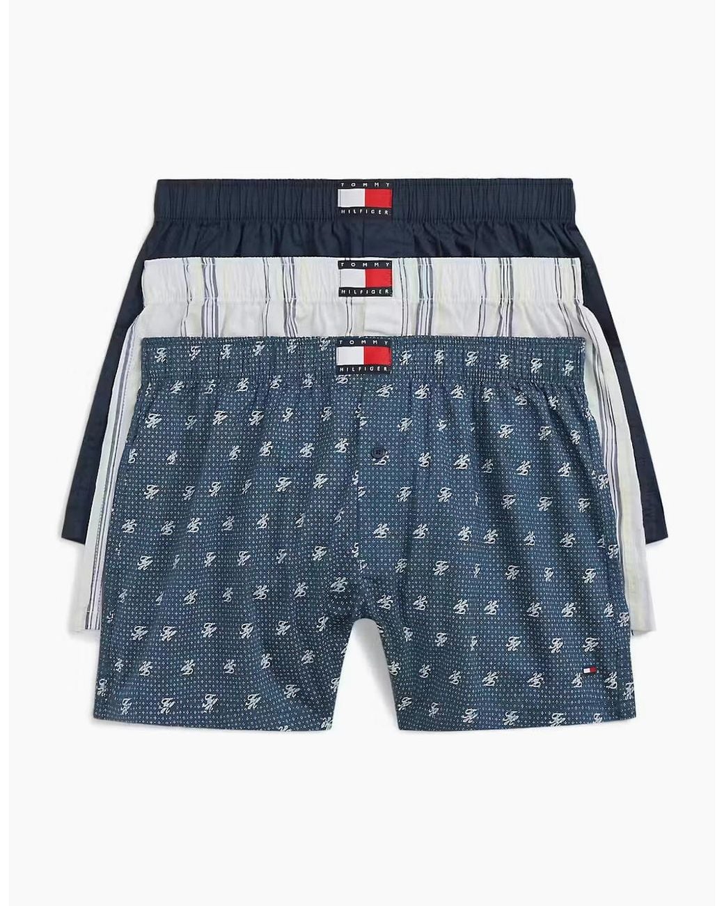 Tommy Hilfiger Blue Woven Boxer Boxer Shorts Multicoloured for men