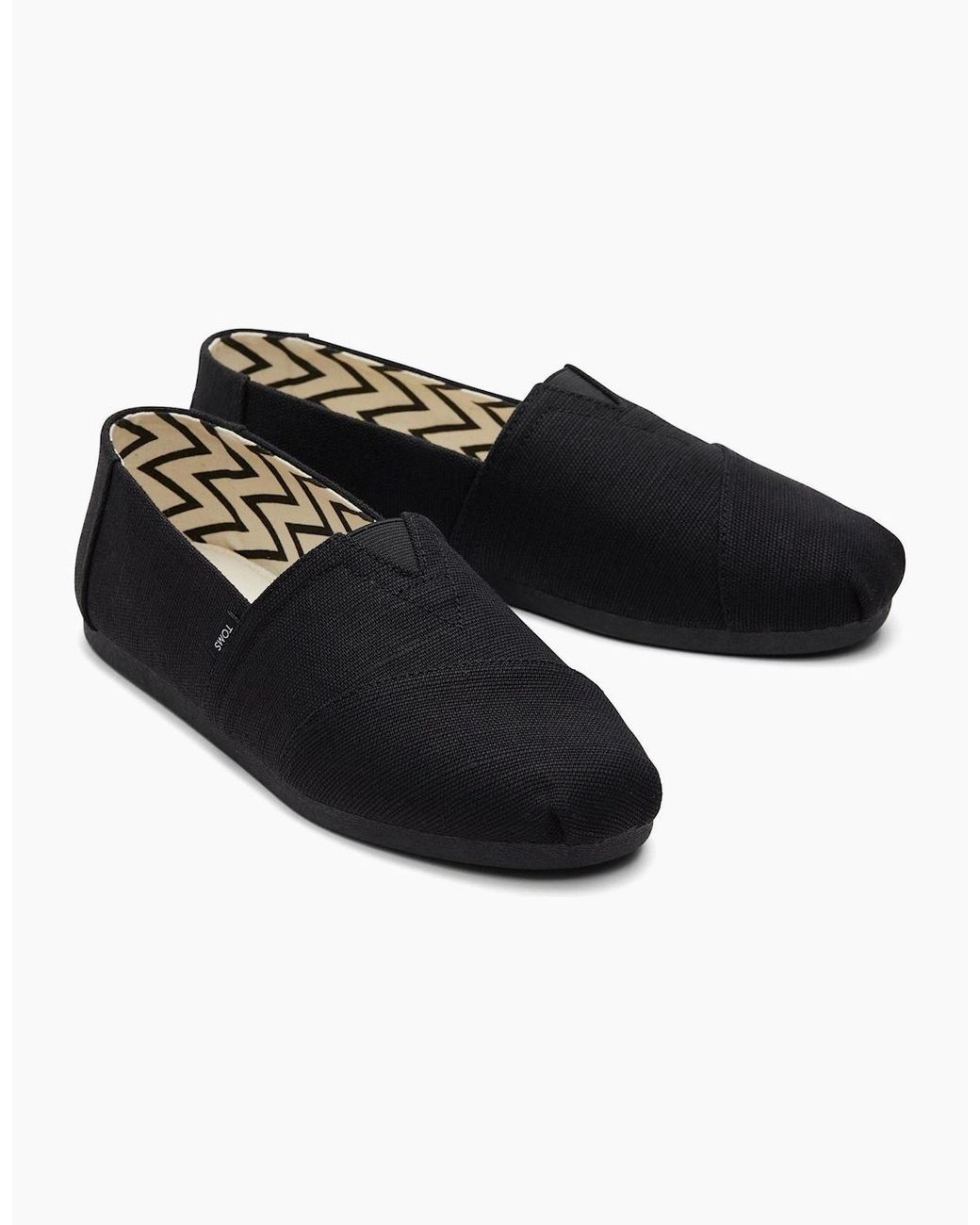 TOMS Black Alpargata Cotton Shoes for men