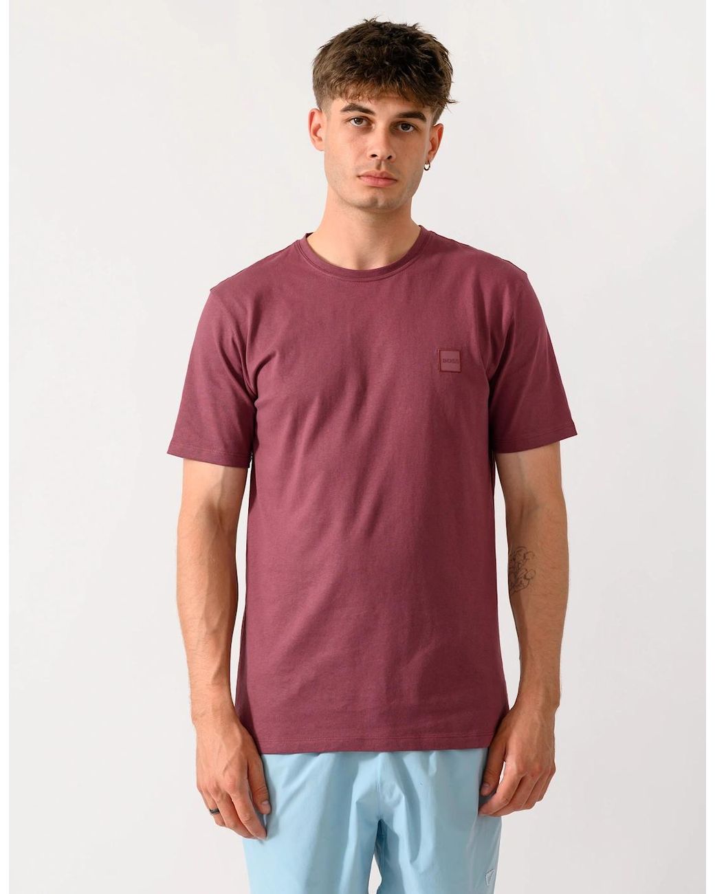 Boss Red Boss Tales Cotton-Jersey T-Shirt With Logo Patch for men