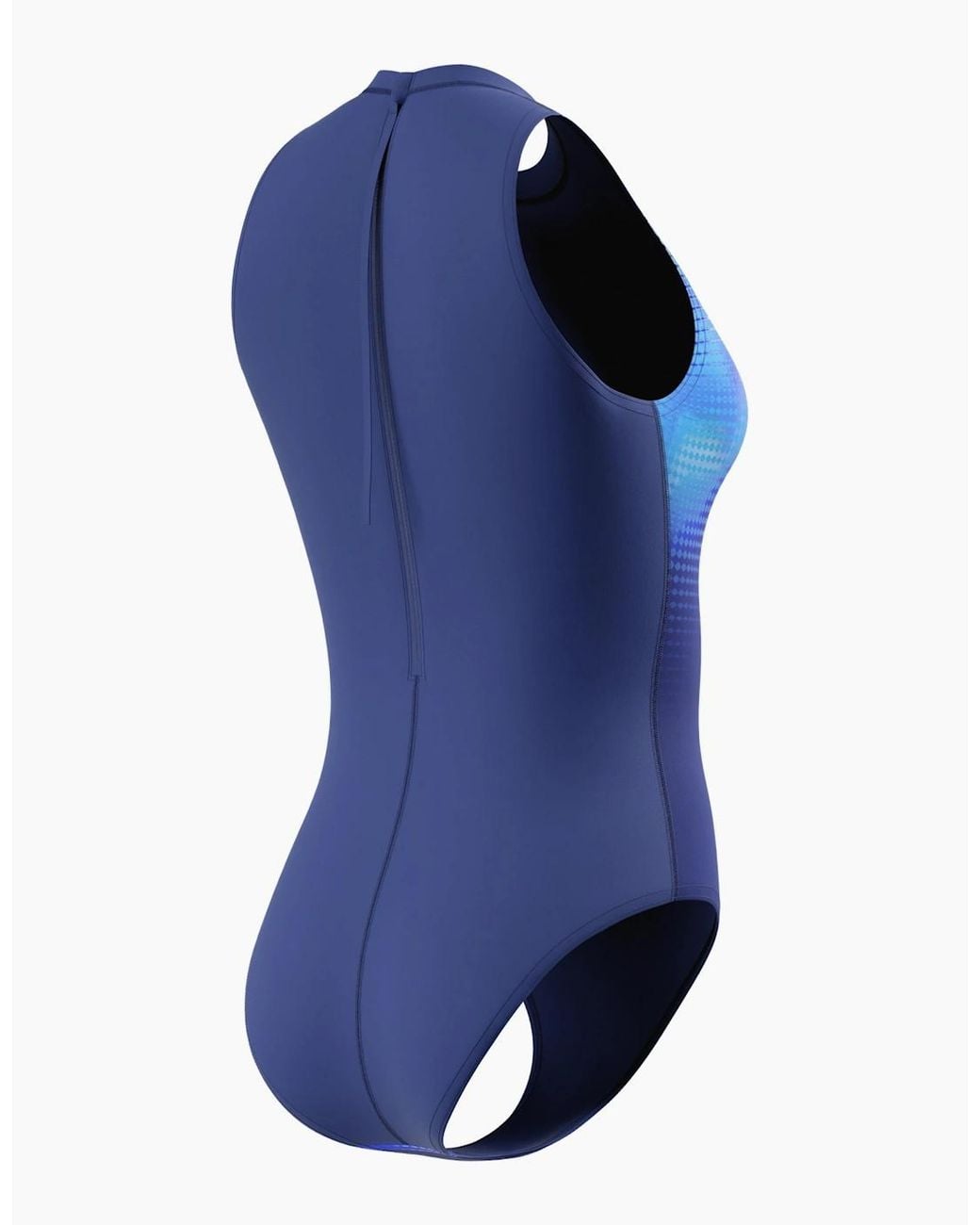 Speedo Blue Ladies Hydrasuit Printed One Piece Swimsuit
